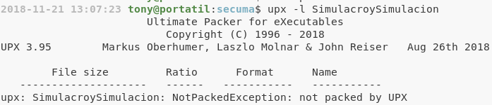 upx failed de simulacro